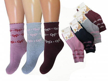Махровые носки для девочки  A.VEASA