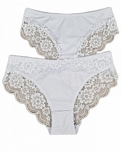 Женские трусы слипы с кружевом ALINA 